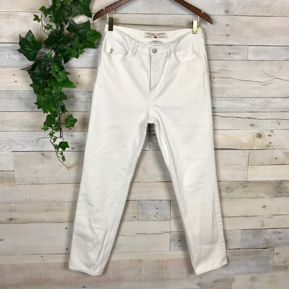 Guess Original Fit 050 Narrow Leg White Jeans 32 - Picture 1 of 7
